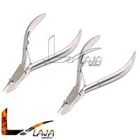 LAJA Imports Stainless Steel Cuticle Nipper Cutter Nail Art Clipper (Buy 1 Get 1 Free)