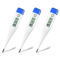 Digital Thermometer, High Precision Rectal, Oral and Underarm Clinical Basic Body Temperature Thermometer with Accurate and Fast Readings Rapidly Tests Fever for Baby, Child, Adult & Pet (3 PCS)