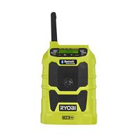 Ryobi 18-Volt ONE+ Compact Radio with Bluetooth Wireless Technology (Tool-Only) (Renewed)