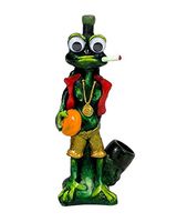 Chill Frog Smoking Pipe - Handmade Tobacco Pipe - Hand Pipe - Smoking Bowl- Collectible - Handcrafted Animal Pipe - 420 Gifts - Peace