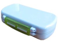 Portable 6 Compartment Portable Pill Box, Green