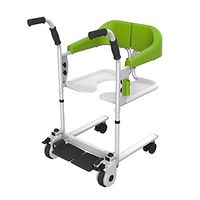 Folding Rollator Walker,4 Wheels Trolley,Multifunctional Lift Can Take A Bath with Toilet Paralyzed Paralyzed Nursing Wheelchair Elderly Light Hand to Move,Green