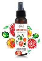 Natural Room Deodorizer Spray Air Freshener (Spanish Citrus 1PK) | Lemon Citrus Verbena Naturals Deodorize Freshner for Rooms & Odor Using Essential Oils