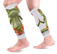 LEVEIS Lovely Animal Tree Frog Green Arm Sleeves UV Protection for Men Women Sunblock Protective Gloves Running Golf Cycling Driving Long Arm Cover 1 Pair