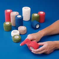 Preston - 4" x 5 yd. (10.2 cm x 4.6 m) 18 rolls Tan, Latex Free (For Co-Flex Cohesive Flexible Bandage )