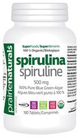Prairie Naturals Organic Spirulina V Caps, 180 Count