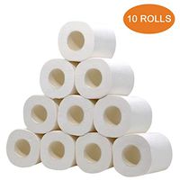10 Rolls Toilet Paper Household, Premium 3-Ply Silky Smooth Soft Toilet Paper, Home Kitchen Paper Towel, Soft, Strong and Highly Absorbent Hand for Daily Use