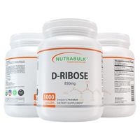 NutraBulk D-Ribose Natural 850mg Capsules - 1000 Count
