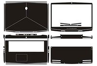 Special Black Leather Skin stickers Cover guard For 2019 release New Alienware M17 17.3"