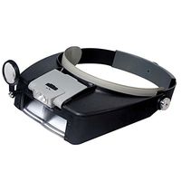 Treasure Gurus 2 LED Light Dual Lens Magnifier Loupe & Magnifier Glasses
