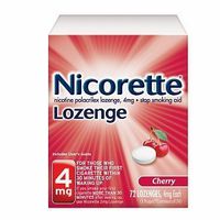 Nicorette Nicotine Polacrilex Lozenge, 4mg, Cherry 72 ct (Quantity of 1)