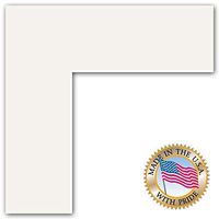 15x18 Polar White / Porcelain Custom Mat for Picture Frame with 11x14 opening size (Mat Only, Frame NOT Included)