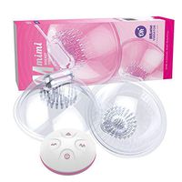 Breast Massager Pump Powerful Nipples Stimulator Breast Cup Massager with Controller for Chest Enlargement Anti Sagging Breast Dredge,Clear