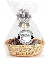 Silver 2Pack Designer Cello Bags/Tags/Bows Cellophane Gift Basket Packaging Bags Flat 18" x 30"