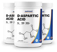 Nutricost D-Aspartic Acid (DAA) Powder (3 Pack) - Pure D Aspartic Acid 300G