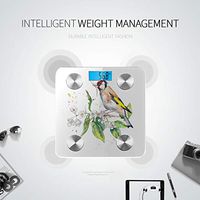 LYAOE Bluetooth Body Fat Scale Goldfinch Twig Bird Builds Nest Smart Wireless Scale with LCD Display Measuring Body Weight Bmi and Health Digital Scale
