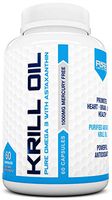 Krill Oil 1000mg with Astaxanthin Omega 3 6 9 - EPA DHA - 100% Purified, Mercury Free and Wild Caught - Non GMO - Gluten Free - Pure Krill Oil - Mega Dose Phospholipids (60 Capsules)