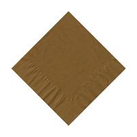 200 Gold (4 Pks of 50) 2 Ply 10 X 10" Plain Solid Color Beverage Cocktail Napkins