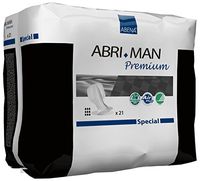 Abena Abri-Man Male Pouch Incontinence Pads, Special, 21 Count