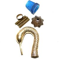 Eve.Store Brass Antique Vintage Dolphin FACE Design Handle FOLD Wooden Walking Stick