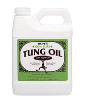 HOPE'S 100% Pure Tung Oil, Moisture Resistant Wood Finish for All Fine Woods, Furniture and Antiques, 32 Ounce Bottle, 2 Pack