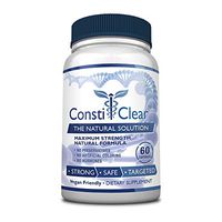 ConstiClear - #1 100% Natural Constipation Relief Supplement - Treats The Underlying Causes of Constipation & Supports Healthy Gut Flora for Long-Term Prevention - 100% Money Back - 1 Bottle Supply