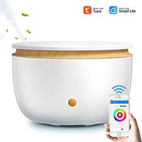 LLMMTT 500ML Essential Oil Diffuser, Smart WiFi Wireless Aromatherapy Air Humidifier Application and Alexa Voice Controlled Home Office