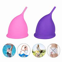 Aneercare Menstrual Cup Super Soft Reusable Period Monthly Period Cup Medical Silicone Soft Menstrual Women Period Cup Size Small Large Pads