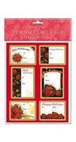 18-Pack Adhesive Gift Tags - Hibiscus Kalikimaka