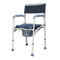 XWZJY Height Adjustable Obesity Bedside Commode Chair Portable Toilet 3 in 1 Pregnant Bath Stool with Safety Steel Frame Bathroom Support for Elderly Disabled