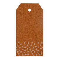 Paracord Planet DIY Gift Tag Supplies – Crafting Supplies for Gift Tags and Personalization – Multiple Tag and Tying Cord Options (Rectangle Tags - White Dots - 20 Pack)