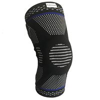 Lusenone Knee Support Knee Compression Sleeve - Best Knee Braces for Women & Men, Knee Sleeves for for Running, Basketball, Weightlifting, Gym, Workout, Sports (M)