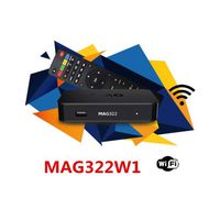 MAG 322 W1 IPTV BOX + IN BUILT WIFI + HDMI CABLE + REMOTE + POWER ADAPTER