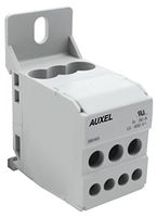 Distribution Block, 8-4 AWG Input, 2x8-4 & 4x14-10 AWG Output, 80A, 6 Outputs, DIN Rail or Panel Mount