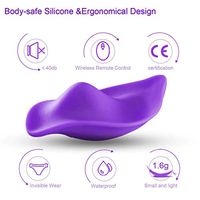 Wireless Remote Silicone Famale Panty Powerful Funny Toy - Muti-Speed Quiet Rechargeable Waterproof Portable Wearable Vibe Plug