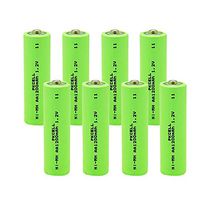 Nimh AA Rechargeable Battery with Button Top for Solar Garden Lights (10PC)