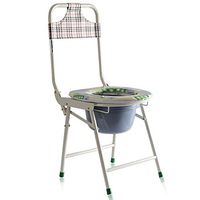 WDDMFR Potty Chair Collapsible Elderly Toilet Pregnant Women Take Toilet Chair Suitable for Living Room, Bedroom, washroom, Hospital