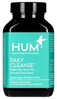 HUM Daily Cleanse Skin Supplement - Skin and Body Detox for Clear Skin with Organic Algae, 15 Herbs + Minerals - Supports Digestive Health, Liver Detox - Gluten Free (60 Vegan Capsules)