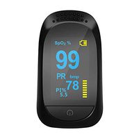 Blood Pulse Oximeter, Fingertip Pulse Oximeter Body Health Monitor with LED Display, Pulse Sensor Meter with Alarm and Pulse Rate Monitor for Adults and Children