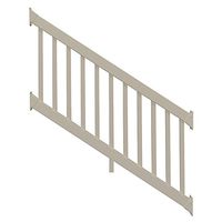 Weatherables Naples 36 in. x 96 in. Khaki Vinyl Stair Railing Kit