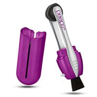 CarbonKlean Peeps Eyeglass Lens Cleaner - Efficient and Durable Carbon Microfiber Technology - Exclusively Used by NASA - 500 Uses (Purple, 2 Pack)