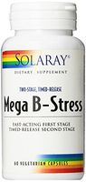 Solaray Mega B Stress Two Stage Timed Release Supplement, 60 Count