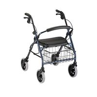 Nova MedicalProducts Healthcare Cruiser Deluxe Rolling Walker Blue