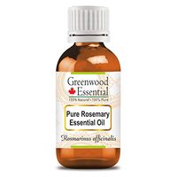 Greenwood Essential Pure Rosemary Essential Oil (Rosmarinus officinalis) Premium Therapeutic Grade for Hair, Skin & Aromatherapy 30ml (1.01 oz)