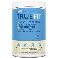 RSP TrueFit - Grass Fed Lean Meal Replacement Protein Shake, All Natural Whey Protein Powder with Fiber & Probiotics, Non-GMO, Gluten-Free & No Artificial Sweeteners, 2LB Vanilla (Packaging May Vary)