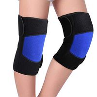 Tourmaline Knee Support Brace, Compression Self-Heating Magnetic Knee Sleeve with Repalceable Thermal Pads for Arthritis Joint Pain Relief and Injury Recovery 1 Pair