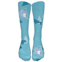Dolphin Unicorn Women & Men Knee High Socks Baseball Athletic Tube Long Stockings
