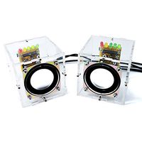 Gikfun Mini Electronic Transparent Stereo Speaker Box DIY Kit Sound Amplifier for Arduino EK1831