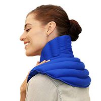 My Heating Pad for Neck and Shoulder Plus - Microwavable & Reusable Lavender Scented Wrap for Shoulder & Neck Pain, Stiff Muscles, Heachaches & Anxiety Relief (Blue Lavender Plus)