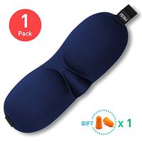 Eye Mask for Sleeping, MEQI Deep Rest 3D Sleep Mask for Woman and Man with Free Ear Plugs, Comfortable Eye Cover with No Pressure On Your Eyeballs and Odourless-1 Pack